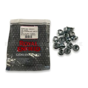 Genuine Royal Enfield Hex Flanged Nut (M8 x 1.25) – Grade 8.8 High-Tensile Fastener – Part No. 586005/A