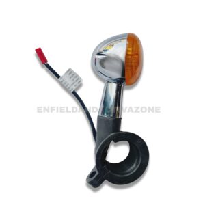 Genuine Royal Enfield Front Right Trafficator Assembly (Chrome) – For Classic Reborn & New Bullet 350 – Part No. RAN00036/B