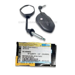 Uno Minda RHS Rear View Mirror (RV-4008RD) – For Honda Activa 6G – Shatterproof Convex Glass (Per Piece)