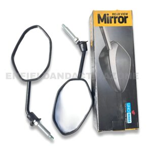 Uno Minda LHS Rear View Mirror (RV-4008LD) – For Honda Activa 6G – Shatterproof Convex Glass (Per Piece)