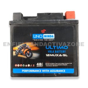 Uno Minda 12MUXA-5L Ultimo VRLA Battery (12V 5Ah) – For Honda Dio, CB Hornet 160R & Activa (Newer Models)