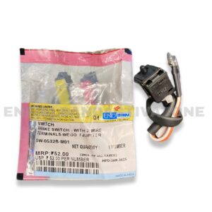 Uno Minda Brake Switch with 2 Wire Terminals (SW-0532B-M01) – For TVS Jupiter, Wego & Scooty Zest