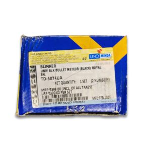 Uno Minda Blinker – Matte Black (TD-5074UA) – For Royal Enfield Meteor 350 (All Variants) (Per Piece)