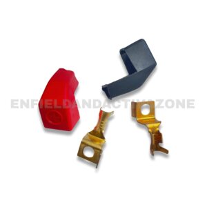 Swiss (Deutsche) Battery Terminal Kit (+ve & -ve) – For Royal Enfield Classic, Bullet & Thunderbird (Electric Start Models)