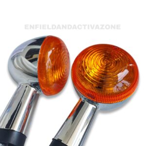 Swiss (Deutsche) Chrome Indicator Assembly (DEUS-1038PU) – 1pc – For Royal Enfield Classic 350 Reborn & New Bullet 350 (J-Series)