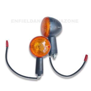 Swiss (Deutsche) Indicator Assembly – Matte Black (DEUS-1038V) – 1pc (Rear Right) – For Royal Enfield Hunter 350