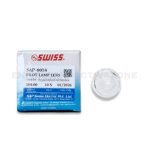 Swiss Pilot Lamp Lens (SAP-0054) – Clear / Natural – For Royal Enfield Classic, Bullet & Electra (UCE Models) ( Per Piece)