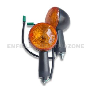 Swiss (Deutsche) Indicator Assembly – Matte Black (DEUS-1038V) – 1pc (Rear Left) – For Royal Enfield Hunter 350