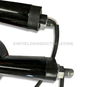 Swiss (Deutsche) Blinker Assembly – Black Shine (DEUS-1038H) – 1pc (FL/RR) – For Royal Enfield Meteor 350