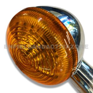 Swiss (Deutsche) Chrome Blinker Assembly – (DEUS-1038K) – 1 Pair (FR & RL) – For Royal Enfield Meteor 350 & Classic Reborn