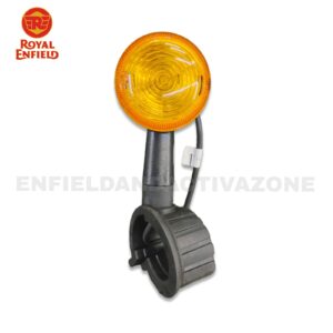 Royal Enfield Genuine Trafficator Assembly (RAN00305/B) – Front Right Hand (FRH) – Matte Black – For Classic 350 Reborn (J-Series) & New Bullet 350