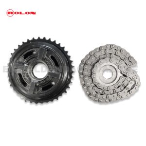 Rolon Genuine Chain Sprocket Kit (KIT D09) – Traditional Heavy-Duty – For Bullet 350 Standard (Old Model), Deluxe & Electra 4S