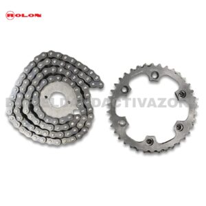 Rolon Genuine Chain Sprocket Kit (BSOR TB09) – Solid Bush O-Ring – For Thunderbird 500/500X & Classic 500 (Dual Disc/Stealth Black)