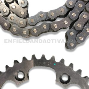 Rolon Genuine Chain Sprocket Kit (BSOR TB09) – Solid Bush O-Ring – For Thunderbird 500/500X & Classic 500 (Dual Disc/Stealth Black)