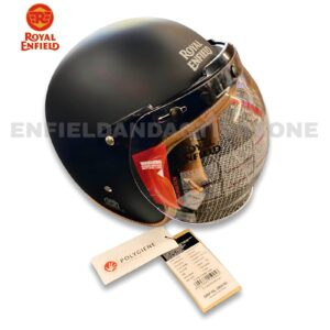 Royal Enfield Genuine Bobber Leather Trim Helmet (RRGHEN000145) – Matt Black – HEAW20019 – ISI & DOT Certified