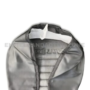 EAZ Premium Padded Seat Cover with Integrated Foam – Black Leatherite – For Royal Enfield Classic 350 Reborn (J-Series)