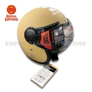 Royal Enfield Genuine Jet MLG 1901 Open Face Helmet (RRGHEP000388) – Matt Desert Storm – ISI & DOT Certified