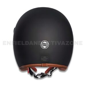 Royal Enfield Genuine Bobber Leather Trim Helmet (RRGHEN000145) – Matt Black – HEAW20019 – ISI & DOT Certified