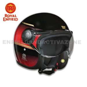Royal Enfield Genuine Jet of Neo I Helmet (RRGHEA240508) – Glossy Black & Red – ISI & DOT Certified