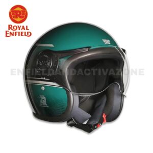 Royal Enfield Genuine Jet of Neo Open Face Helmet (RRGHEA240512) – Dapper Green – ISI & DOT Certified