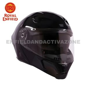 Royal Enfield Genuine Stealth Modular Helmet (RRGHEA240909) – Glossy Black – Dual Visor – ISI & DOT Certified