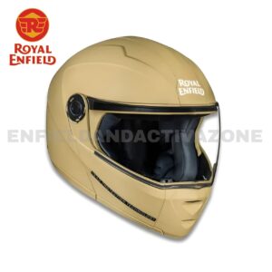 Royal Enfield Adroit Modular Helmet (Part No. RRGHEA240955) in Matt Desert Sand