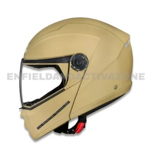Royal Enfield Adroit Modular Helmet (Part No. RRGHEA240955) in Matt Desert Sand