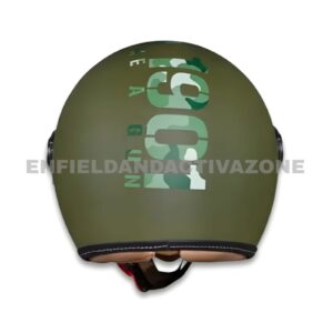 Royal Enfield Genuine MLG Chopper Open-Face Helmet (RRGHEN000084) – Matt Battle Green – Camo MLG Edition