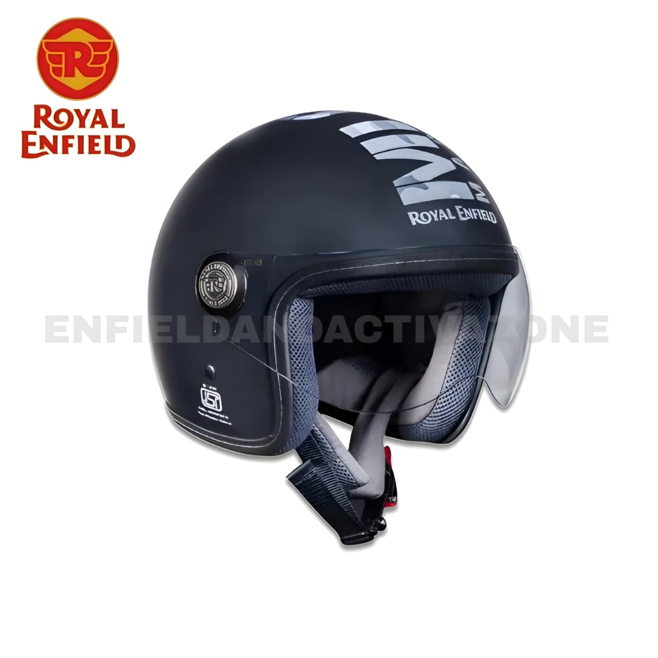 Royal Enfield Genuine Chopper MLG Camo Open-Face Helmet (RRGHEN000087) – Matt Black Edition