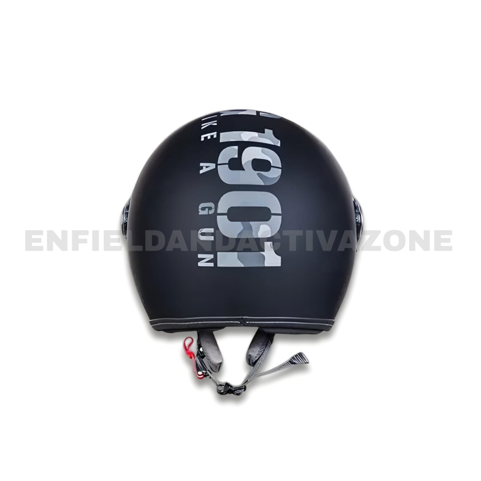 Royal Enfield Genuine Chopper MLG Camo Open-Face Helmet (RRGHEN000087) – Matt Black Edition - Image 3