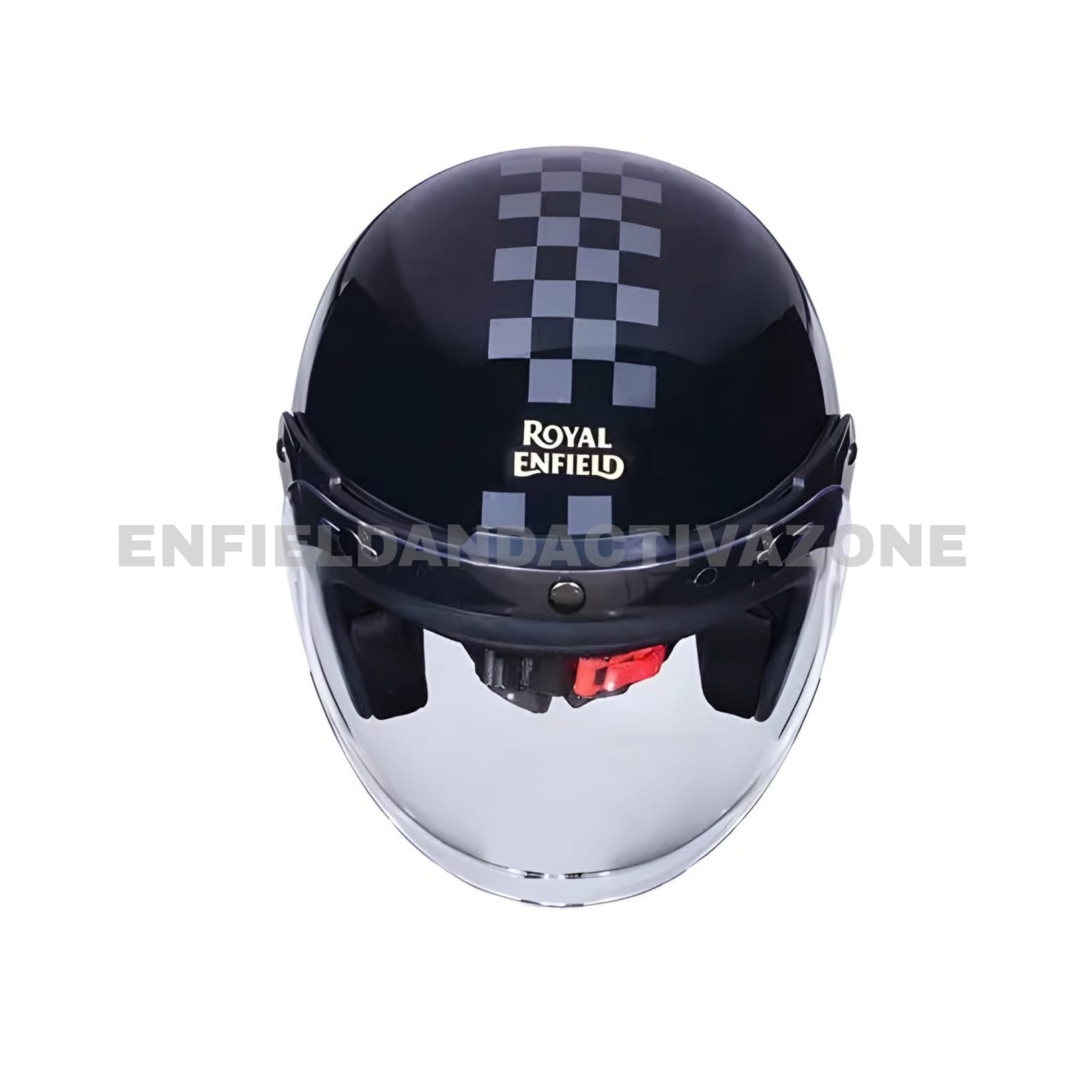 Royal Enfield Bear 650 Edition Bobber Helmet – Glossy Black – ISI Certified Open Face Riding Gear - Image 2