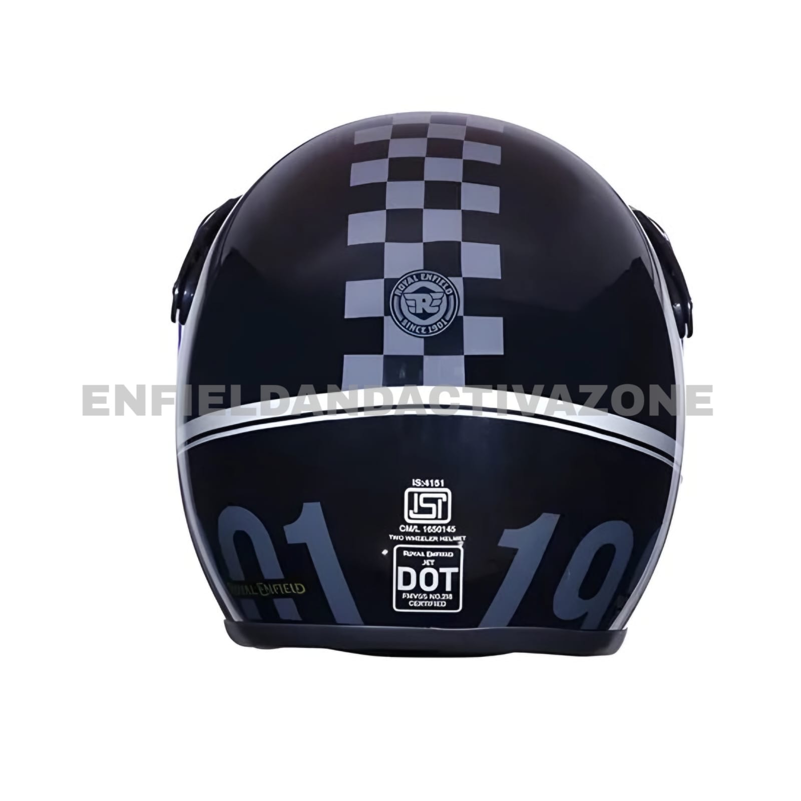 Royal Enfield Bear 650 Edition Bobber Helmet – Glossy Black – ISI Certified Open Face Riding Gear - Image 3