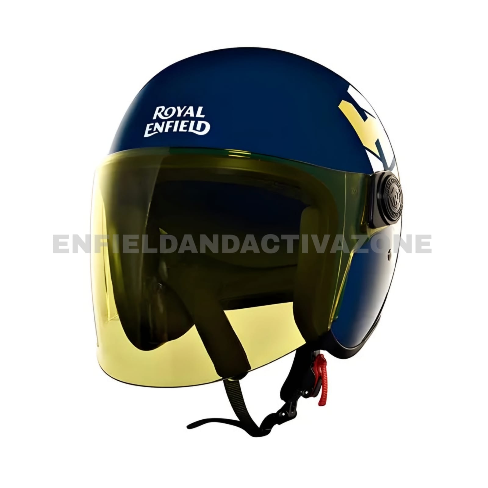 Royal Enfield Hunter Copter Open Face Helmet – Lagoon Blue – ISI Certified Lightweight Urban Riding Gear - Image 4