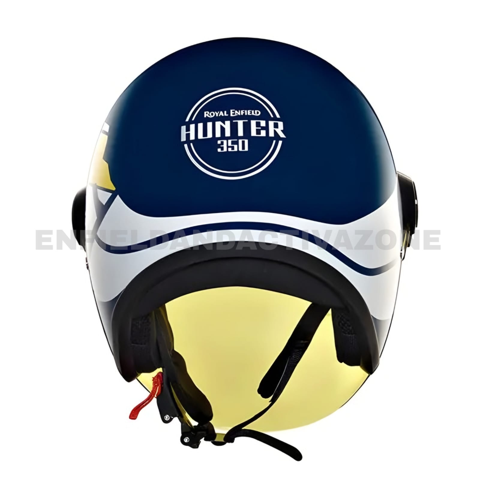 Royal Enfield Hunter Copter Open Face Helmet – Lagoon Blue – ISI Certified Lightweight Urban Riding Gear - Image 6
