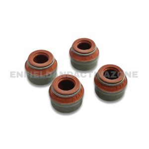Genuine Royal Enfield Exhaust Valve Stem Seal Set – Heat Resistant Viton Oil Seals (Part No. 572640/A) for Himalayan 411, Scram 411 & 650 Twins