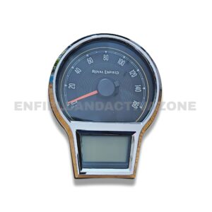 𝐑𝐞𝐟𝐮𝐫𝐛𝐢𝐬𝐡𝐞𝐝 EAZ Genuine OE Speedometer – Chrome Finish for Royal Enfield Classic 350 Reborn (Next Gen)