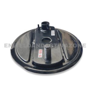 EAZ Heavy-Duty Rear Brake Drum Plate – Gloss Black Finish for Royal Enfield Classic 350 UCE (BS4 / Non-ABS Models)