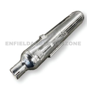 Genuine Royal Enfield Silencer Assembly – Chrome Plated OE Exhaust for Meteor 350 (Part No. RLX00517/B)