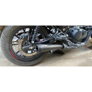 Globe Torpedo Performance Exhaust – Premium Stainless Steel Silencer for Royal Enfield Hunter 350 (Matte Black)
