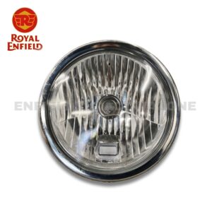 Genuine Royal Enfield Headlamp Assembly (Silver) – Original Equipment (OE) Headlight for Interceptor 650 & Continental GT 650 (Part No. RAN00083/C)