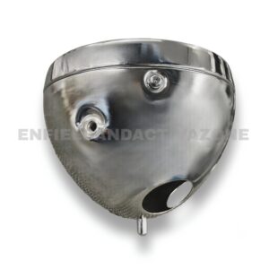 Genuine Royal Enfield Headlamp Assembly (Silver) – Original Equipment (OE) Headlight for Interceptor 650 & Continental GT 650 (Part No. RAN00083/C)