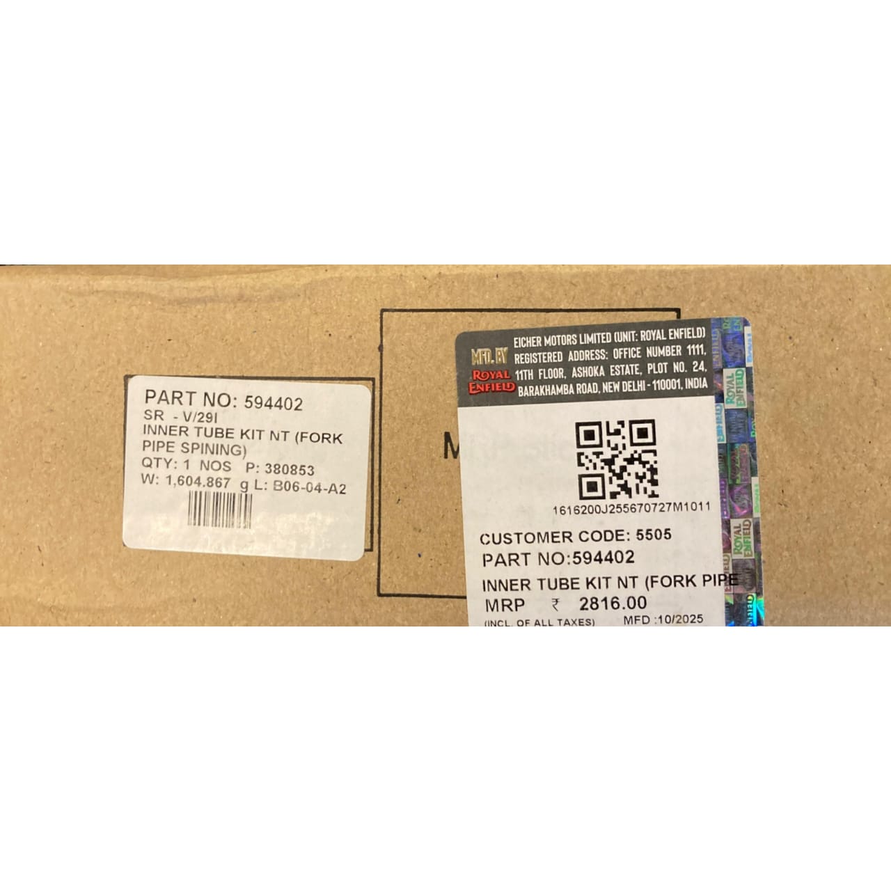 Genuine Royal Enfield Fork Inner Tube Kit – Front Shocker Inner Pipe for Thunderbird 350/500 & Continental GT 650 (Part No. 594402) - Image 5