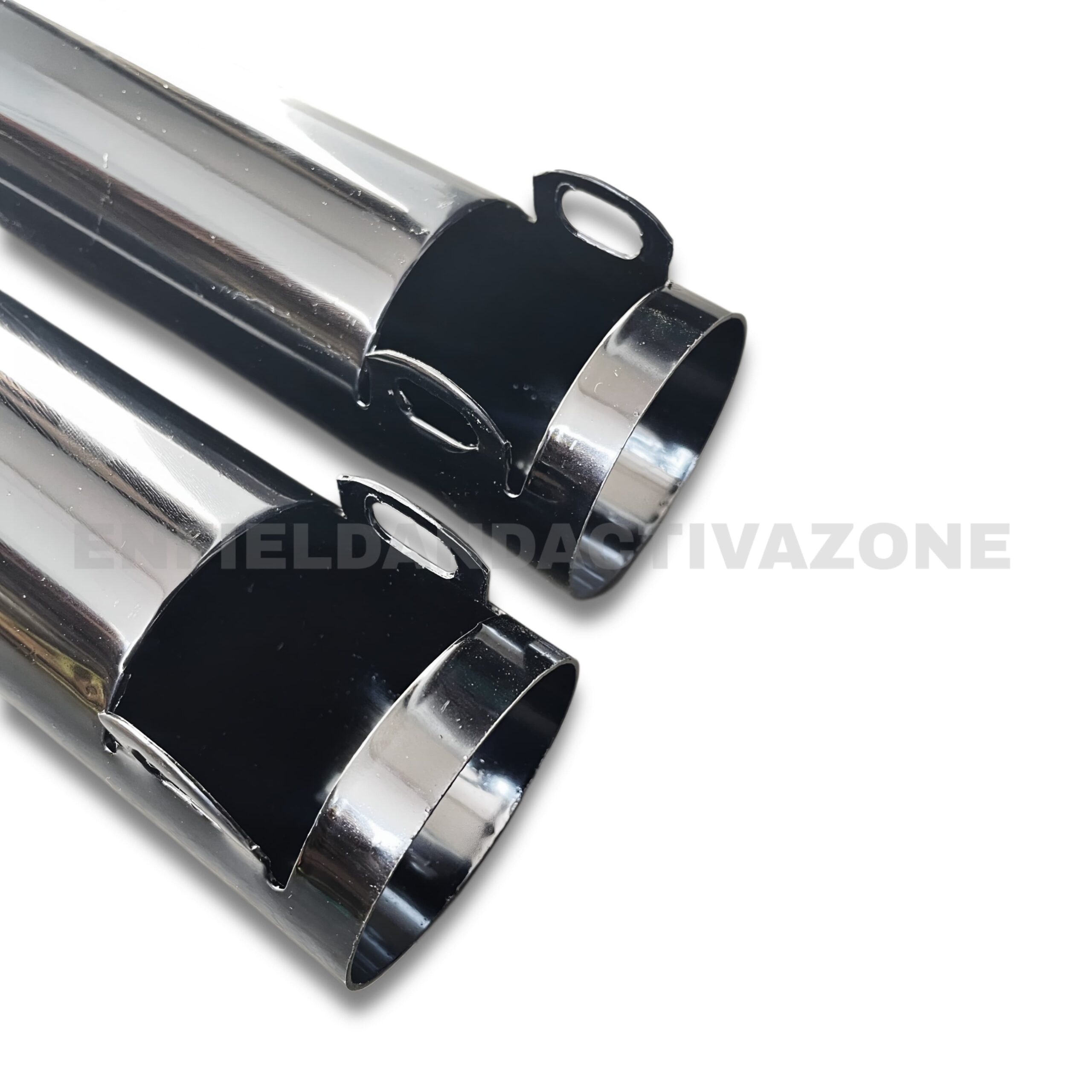 Premium Glossy Black Front Shocker Gun Pipe Covers – Heavy-Duty Fork Shroud Set for Royal Enfield Classic 350 & Standard UCE (Set of 2) - Image 4