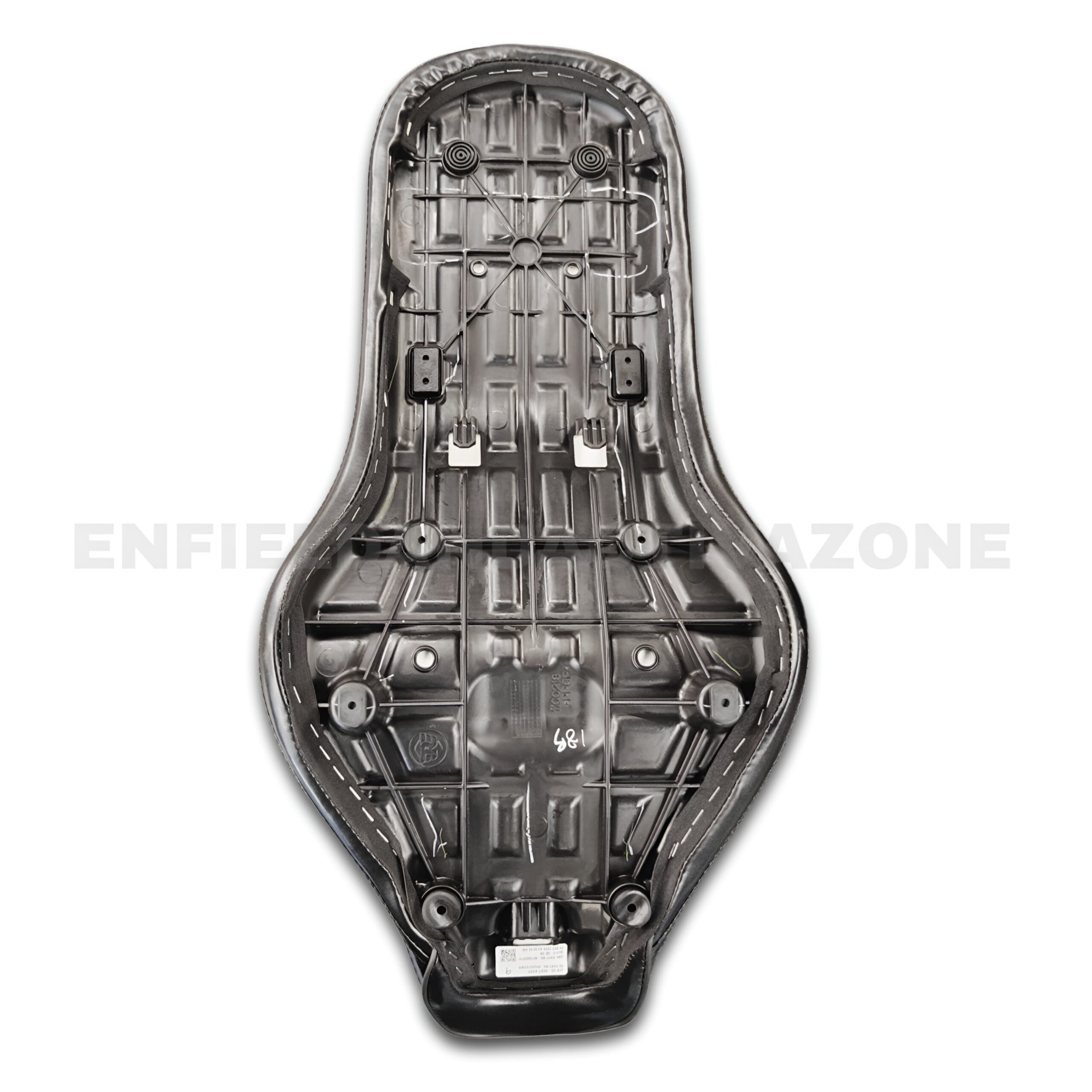 Genuine Royal Enfield Battalion Black Seat – Original Equipment (OE) Single-Piece Bench Seat for New Bullet 350 (Part No. RAU00765/B) - Image 3