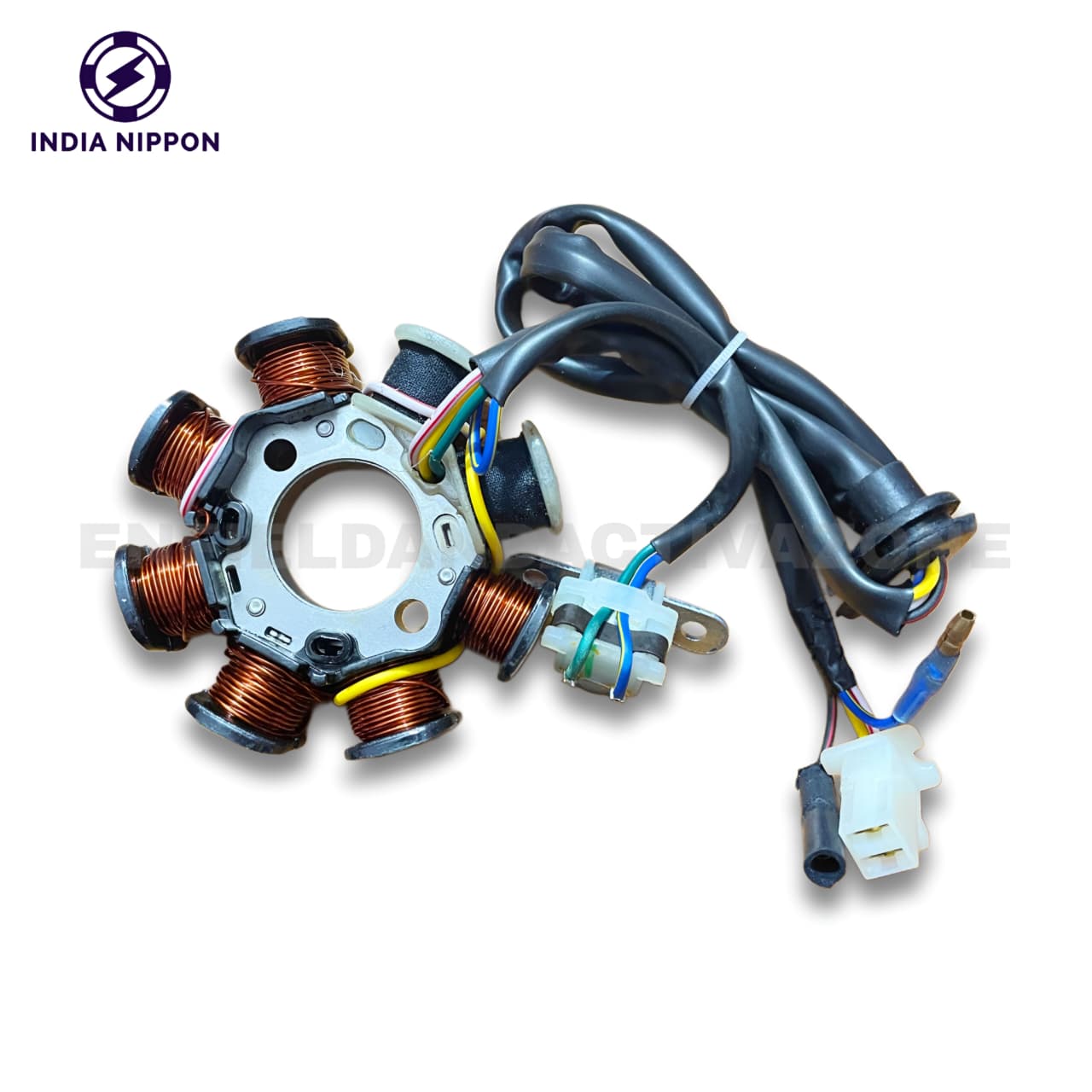 India Nippon Genuine Stator Coil Plate – OE Magneto Coil Assembly for Honda Activa 110 (Old Model) & Activa 2G (Part No. 51168)