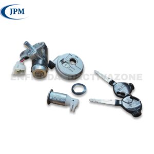 JPM Genuine Lock Set T3  – Original Equipment (OE) Ignition & Seat Lock Assembly for Honda Activa 3G, 4G & 110 HET (Part No. JHA003)