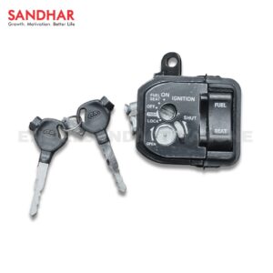 Sandhar Genuine Lock Set – Original Equipment (OE) Multi-Function Ignition & Seat Lock for Honda Activa 6G & Activa 125 BS6 (Part No. SLD-350G6)