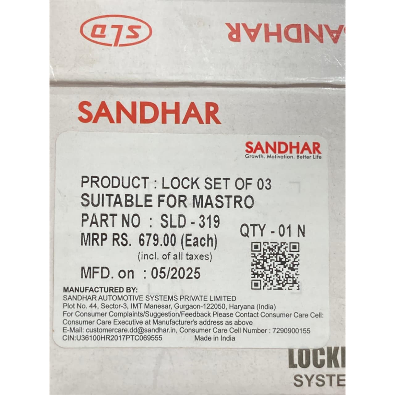 Sandhar Genuine Lock Set – Original Equipment (OE) Ignition & Seat Lock Assembly for Honda Activa 3G, 4G & 110 HET (Part No. SLD-319) - Image 4