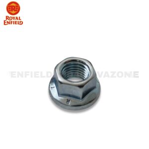 Royal Enfield Genuine Flanged Hex Nut – M10 x 1.25 OE Fastener for Engine & Chassis (Part No. 593011/C)