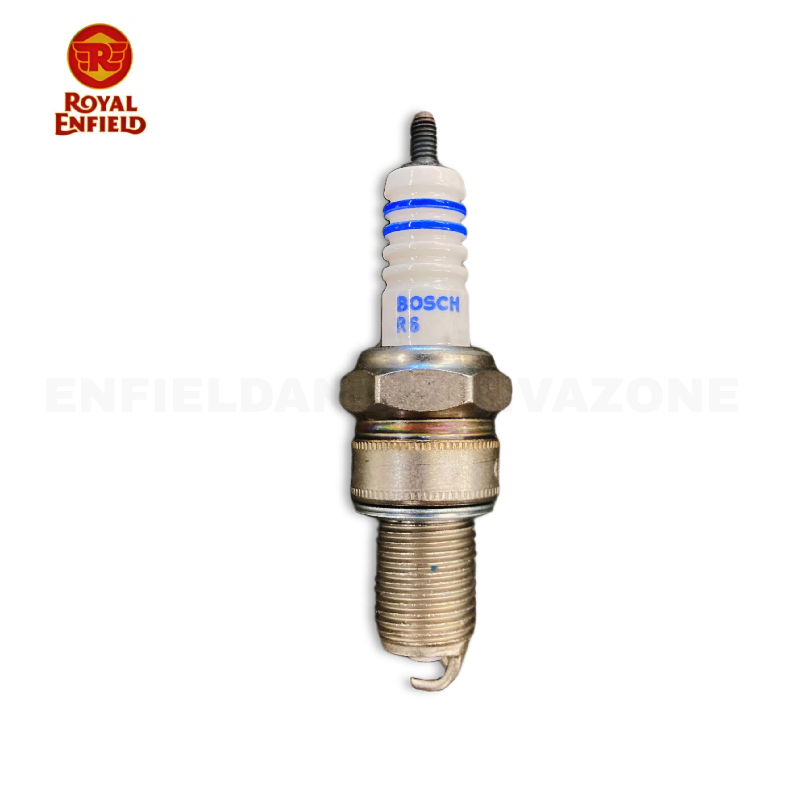 Royal Enfield Genuine Spark Plug WQR8DC – Original Bosch Secondary Spark Plug for Twinspark UCE Engines (Part No. 572327/B)